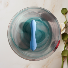 4.65'' 10-Mode Blue Rechargeable Waterproof Silicone Vibrator