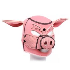 Pink Pig Face Hood and Mask for Roleplay and Sensory Play