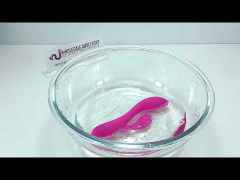 10-Mode Rechargeable Magenta Silicone Rabbit Vibrator Magnetic USB Charging