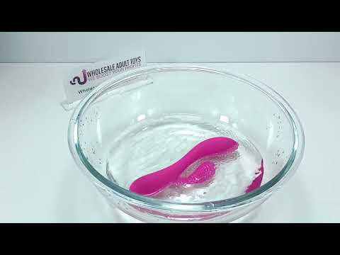 10-Mode Rechargeable Magenta Silicone Rabbit Vibrator Magnetic USB Charging