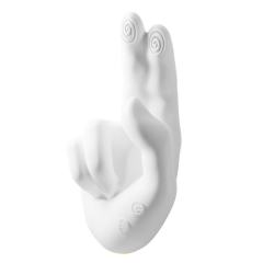 10-Mode Simulated Right-handed Rechargeable Waterproof Silicone G-spot Vibrator with Finger-Like Motion and Heating