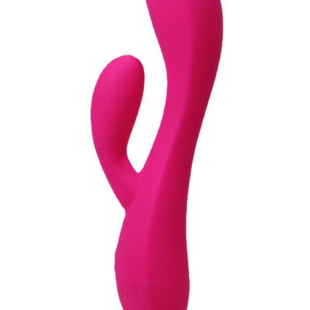 10-Mode Rechargeable Magenta Silicone Rabbit Vibrator Magnetic USB Charging