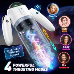 7-Speed Rotating & Thrusting Rechargeable Waterproof Male Masturbator