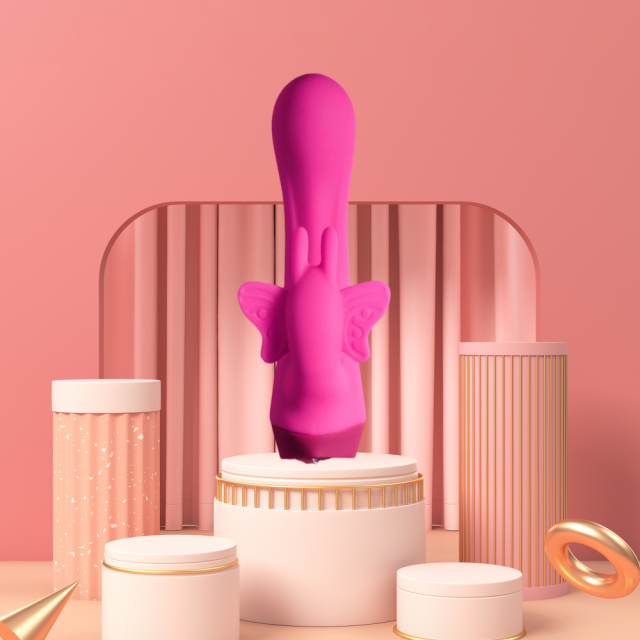 10-Mode Silicone Rechargeable Vibrator with Butterfly