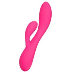 10-Mode Rechargeable Magenta Silicone Rabbit Vibrator Magnetic USB Charging