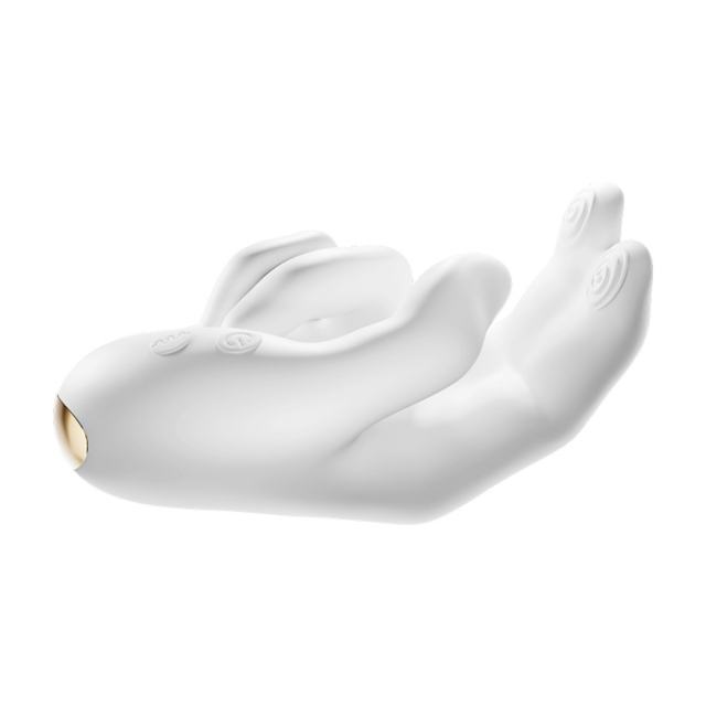 10-Mode Simulated Right-handed Rechargeable Waterproof Silicone G-spot Vibrator with Finger-Like Motion and Heating