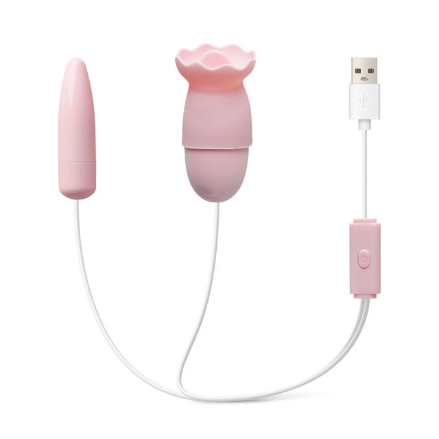 Pink USB-Powered 12-Speed Vibrating & Tongue-Licking Egg (Foil Bag)