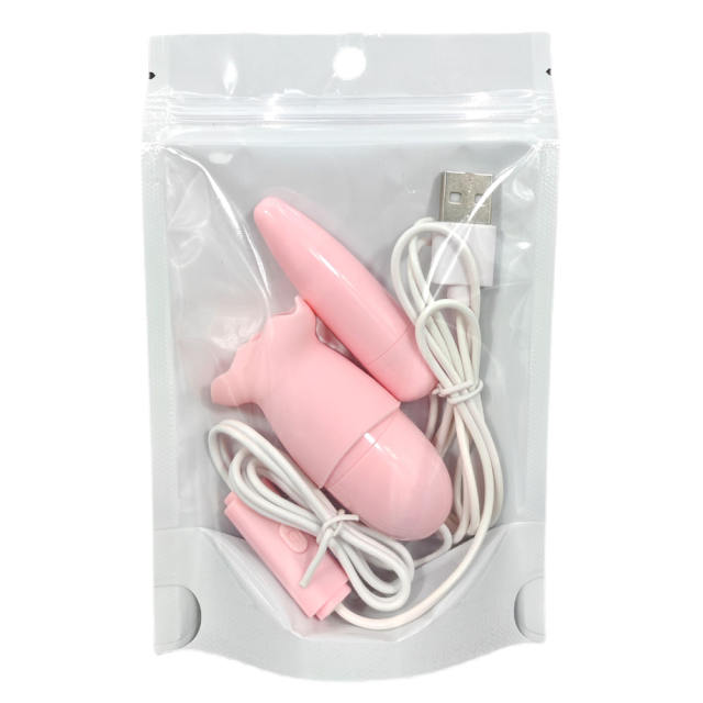 Pink USB-Powered 12-Speed Vibrating & Tongue-Licking Egg (Foil Bag)