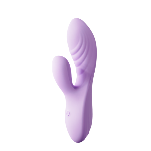 9-Mode Rechargeable Pink/Purple Silicone Rabbit Vibrator Type I