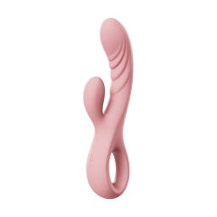 9-Mode Rechargeable Pink/Purple Silicone Rabbit Vibrator Type III