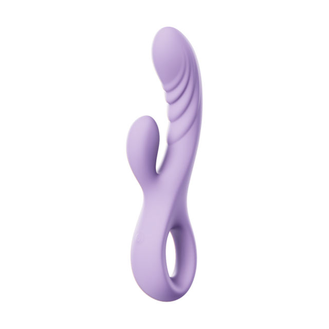 9-Mode Rechargeable Pink/Purple Silicone Rabbit Vibrator Type III