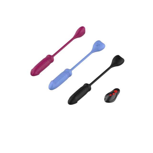 7-Speed Rechargeable Vibrating & Thrusting Egg with Remote Control