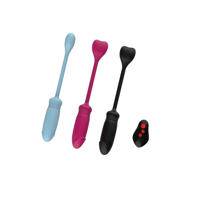 7-Speed Rechargeable Vibrating & Thrusting Egg with Remote Control
