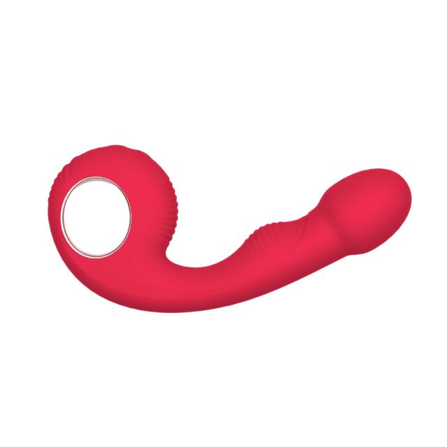 10-Mode Red/Green Rechargeable Waterproof Silicone G-Spot Vibrator