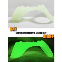 Glow-in-the-Dark Silicone Cock Ring with Built-in Sleeve