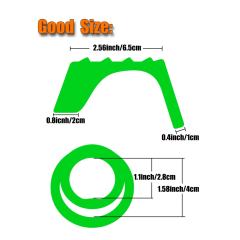 Glow-in-the-Dark Silicone Cock Ring with Built-in Sleeve