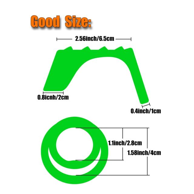 Glow-in-the-Dark Silicone Cock Ring with Built-in Sleeve