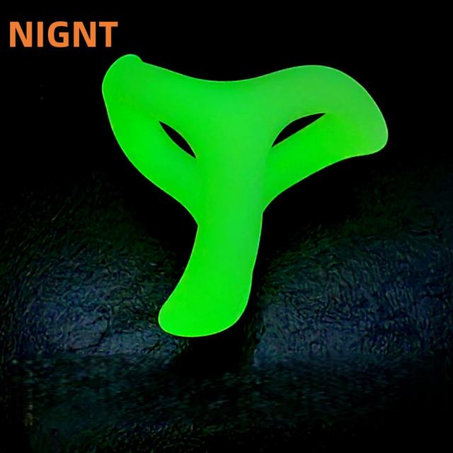 Glow-in-the-Dark Silicone Triple Cock Ring