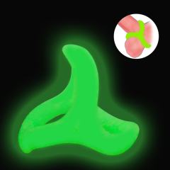 Glow-in-the-Dark Silicone Triple Cock Ring