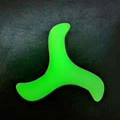Glow-in-the-Dark Silicone Triple Cock Ring