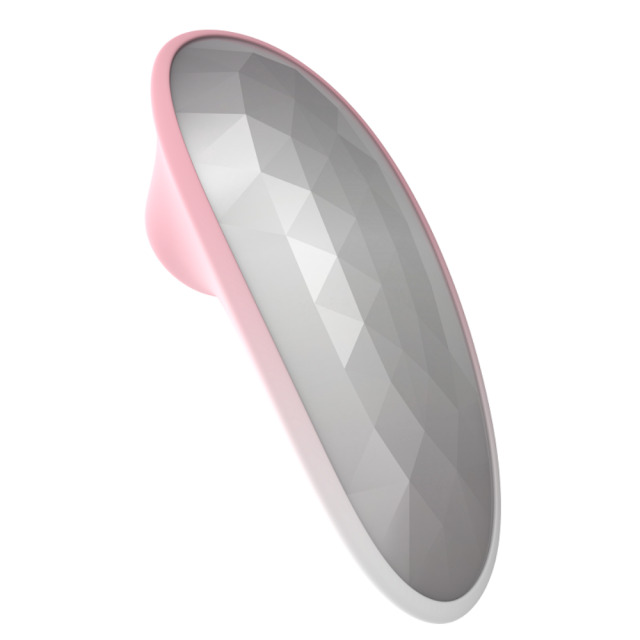 Pink and White 5 Speeds Silicone Clitoral Sucking Stimulator