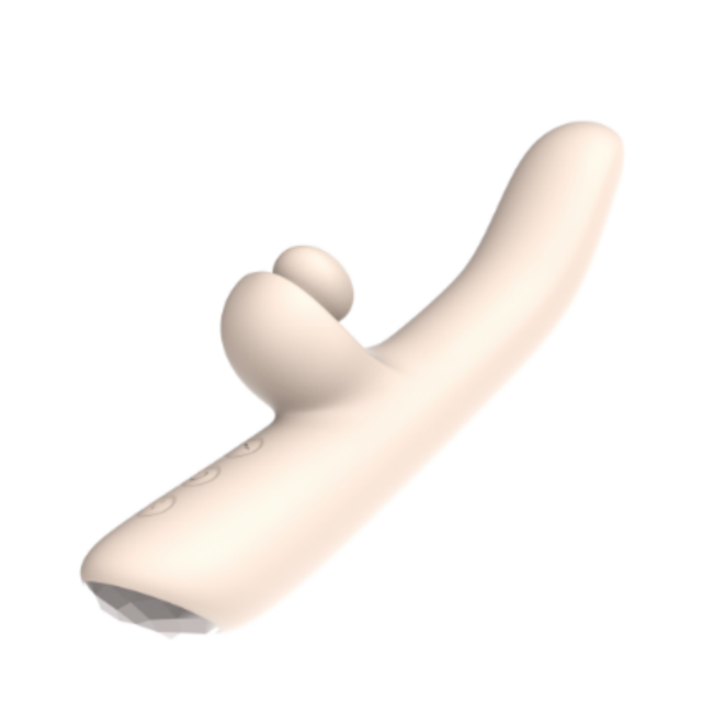 10 Speeds Silicone Rechargeable vibrator with Tapping and Finger Like Motion