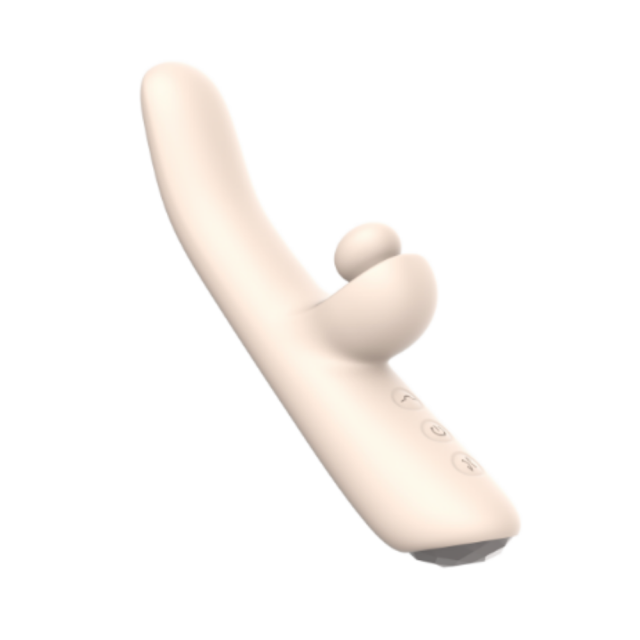 10 Speeds Silicone Rechargeable vibrator with Tapping and Finger Like Motion