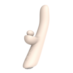 10 Speeds Silicone Rechargeable vibrator with Tapping and Finger Like Motion