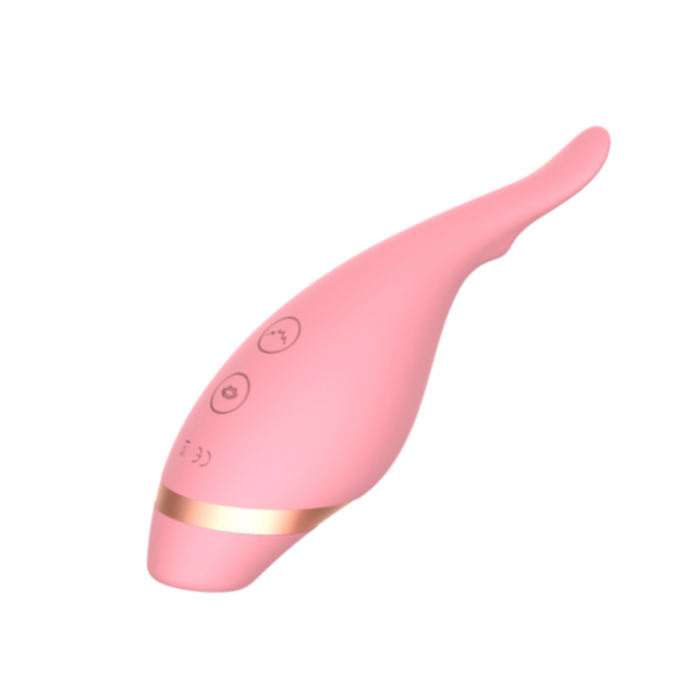 10-Speed Pink Rechargeable Vibrating Egg with Sucking Function