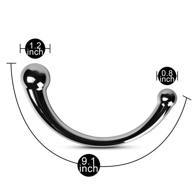 9.1'' G-Spot Metal Wand Anal Prostate Massager