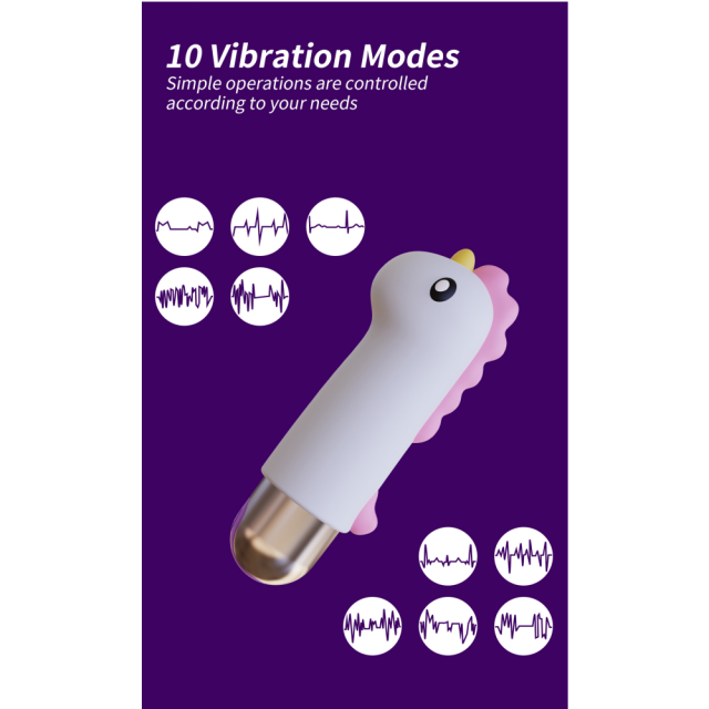3.35 Inch 10 Modes Multicolor Waterproof Rechargeable Cute Cartoon Silicone Vibrating Egg