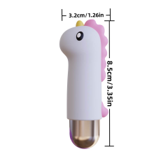 3.35 Inch 10 Modes Multicolor Waterproof Rechargeable Cute Cartoon Silicone Vibrating Egg
