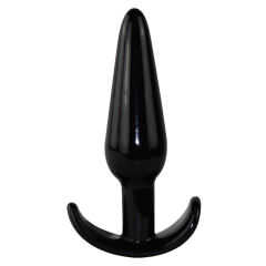 4-Piece Black TPE Anal Plug Set with Gift Box