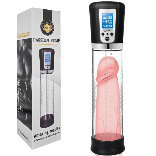11.62 Inch Rechargeable Electric Penis Pump – 4 Suction Speeds, Waterproof, with 3 Sleeves & 6 Cock Rings