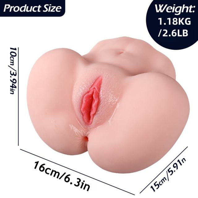 2.60LB Life-Like Flesh-Colored TPE Sex Doll for Men