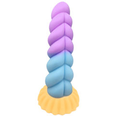 8.27'' Multicolor Twisted Silicone Dildo