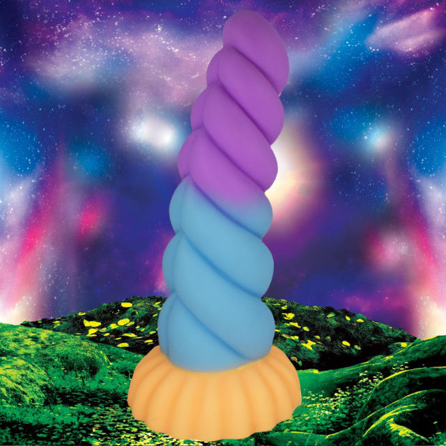 8.27'' Multicolor Twisted Silicone Dildo