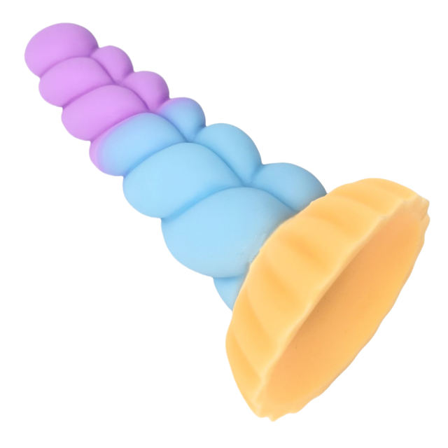 8.27'' Multicolor Twisted Silicone Dildo