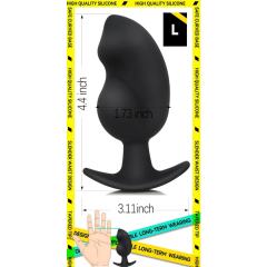 4.3 Inch Curved Silicone Anal Plug