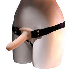 5.91 Inch Flesh Silicone Hollow Strap-On Dildo