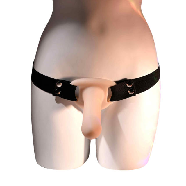 5.91 Inch Flesh Silicone Hollow Strap-On Dildo