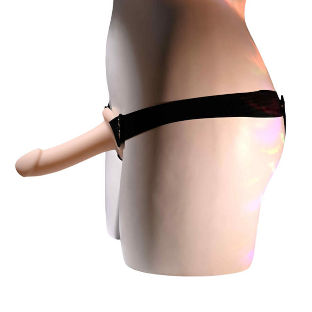 5.91 Inch Flesh Silicone Hollow Strap-On Dildo
