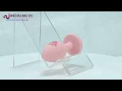 2.76 Inch Pink Silicone Anal Plug with Cat Paw Design and Pink Gem Base with Gift Box