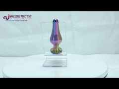 Customizable 3.70 Inch Rainbow Metal Butt Plug with Gift Box