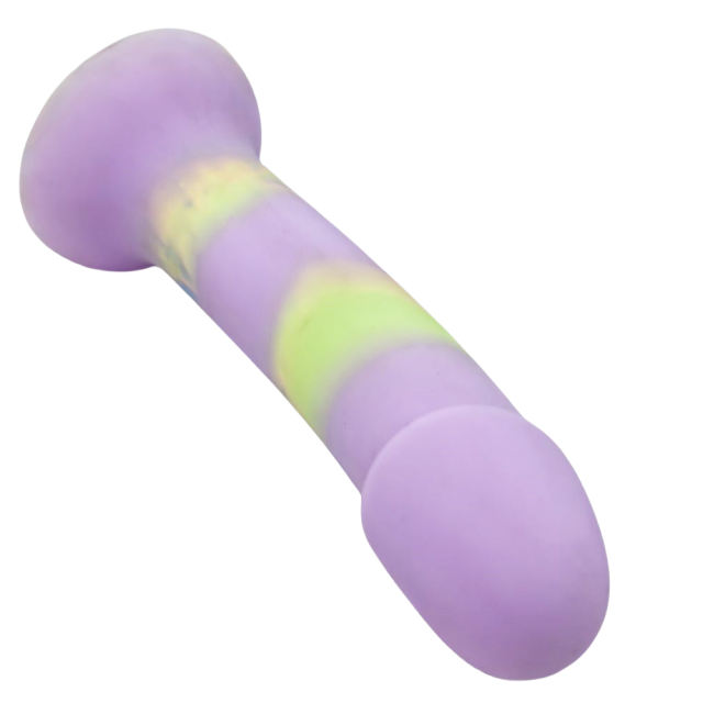 6.70 Inch Multicolor Silicone Dildo with Suction Cup – Strap-On Compatible