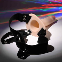 5.91 Inch Flesh Silicone Hollow Strap-On Dildo