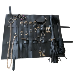 10-Piece Complete BDSM Bondage Set with Organizer Pouch – High-Margin Fast-Selling Kit