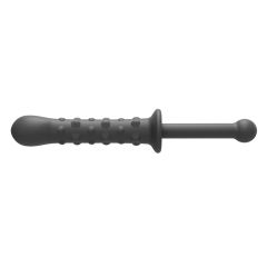 9.46'' Black Medical-Grade Silicone Double-Ended Anal Plug – Textured Shaft with Raised Dots