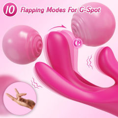 10-Mode Magenta Rechargeable Finger-Motion Silicone Vibrator