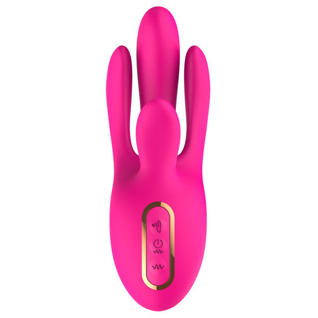 10-Mode Magenta Rechargeable Finger-Motion Silicone Vibrator